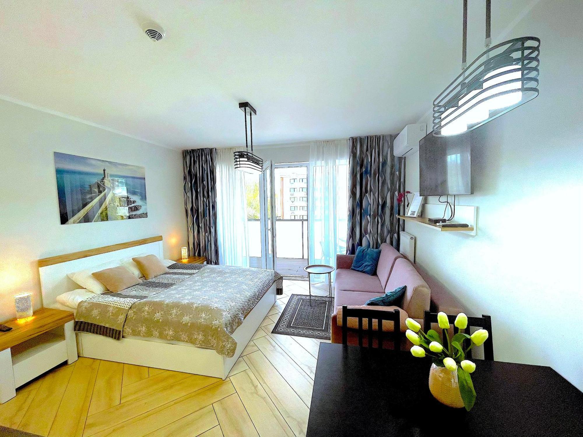 Apartament Superior Blue Przy Plazy- Free Pool, Saunas, Jacuzzi, Fitness, Salzgrotte Колобжег Екстер'єр фото