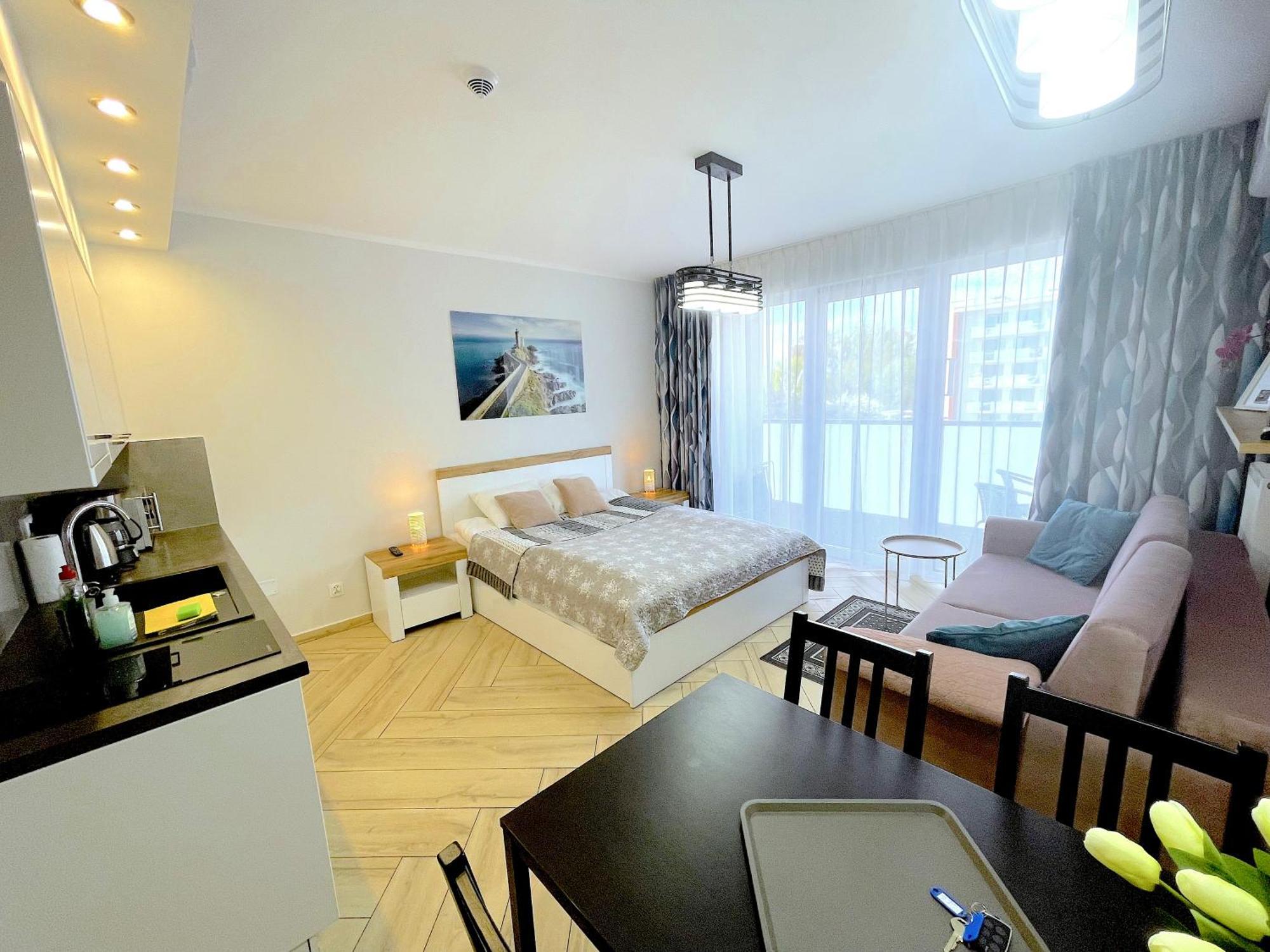 Apartament Superior Blue Przy Plazy- Free Pool, Saunas, Jacuzzi, Fitness, Salzgrotte Колобжег Екстер'єр фото