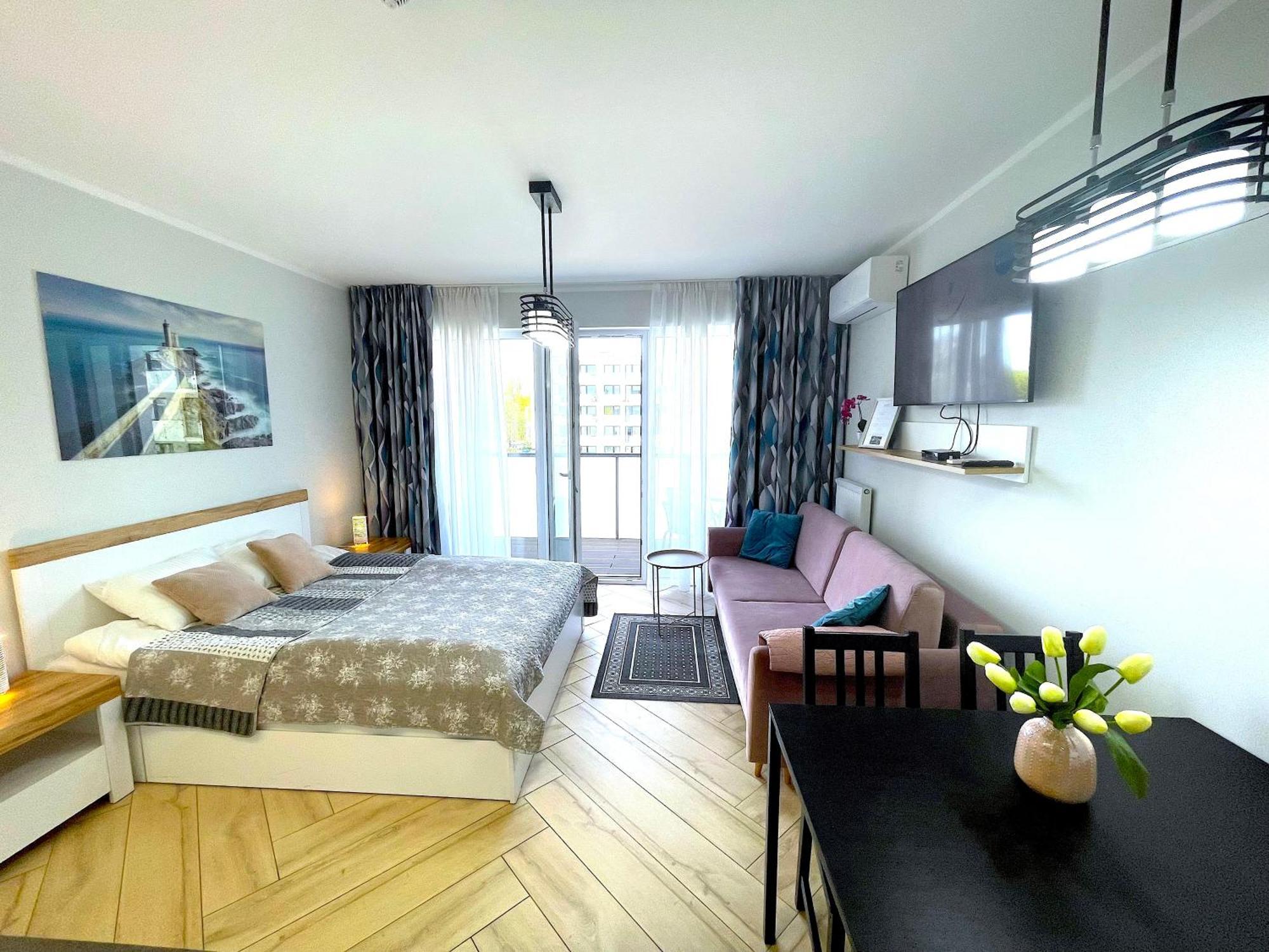 Apartament Superior Blue Przy Plazy- Free Pool, Saunas, Jacuzzi, Fitness, Salzgrotte Колобжег Екстер'єр фото